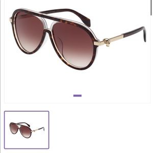 Alexander McQueen Aviator Sunglasses